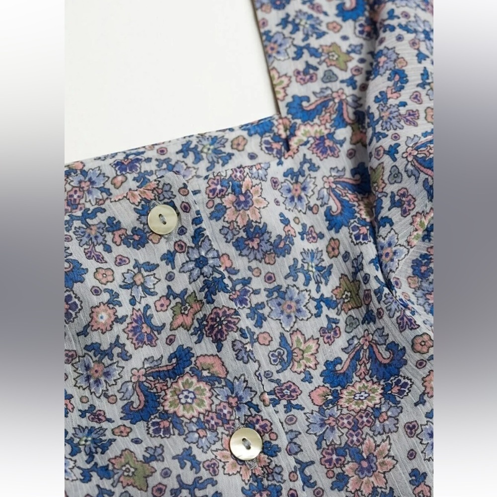 Floral Ruffle Button-Front - Picture 5 of 10
